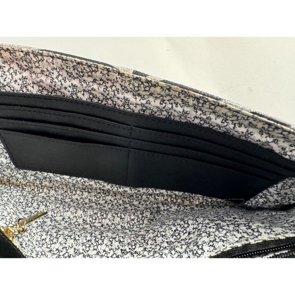 A Touch of Style Zebra Pattern Clutch with Gem Closure and Removable Chain Strap - Picture 10 of 16